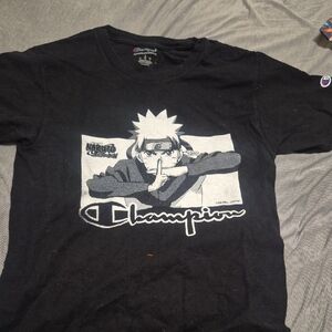Champion Black Naruto Graphic Tee